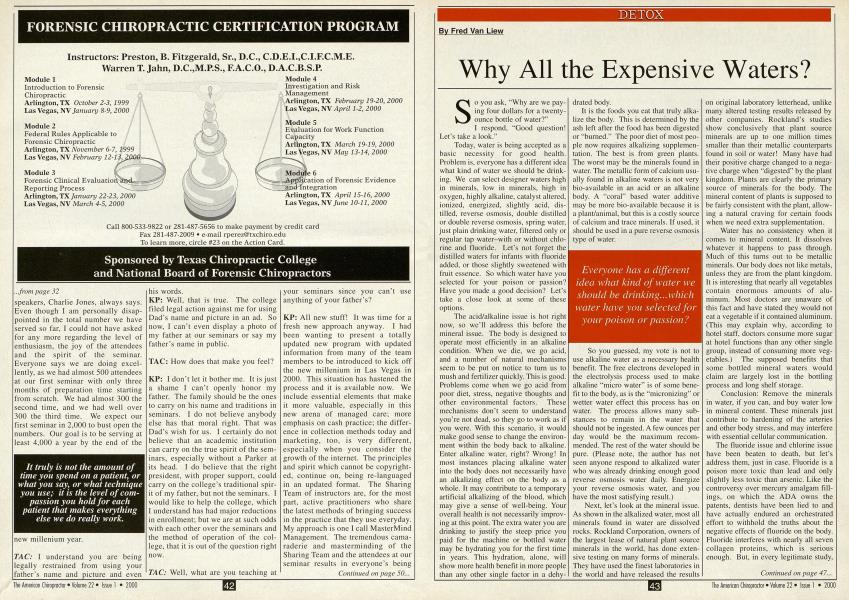 Why All the Expensive Waters?