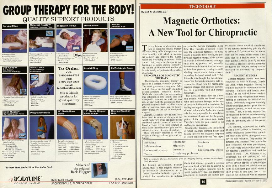 Magnetic Orthotics: A New Tool for Chiropractic