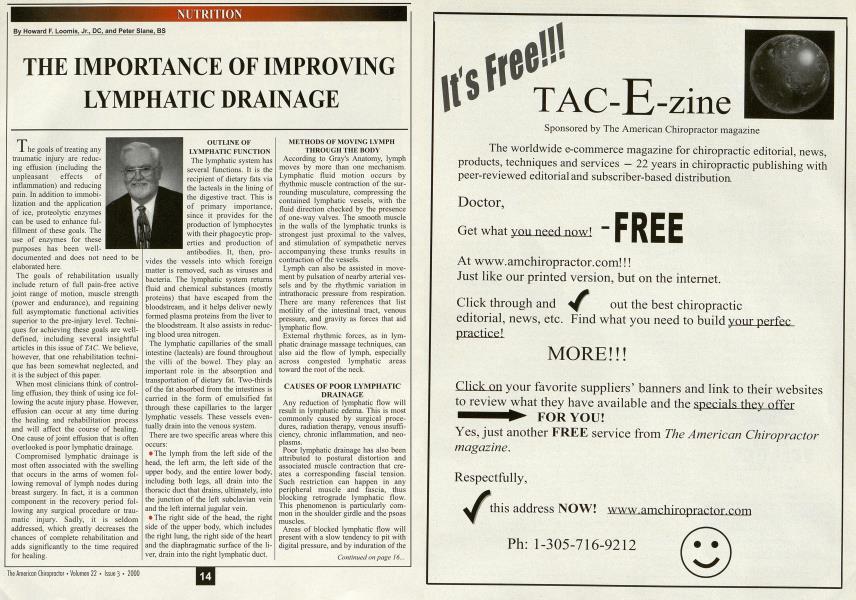 THE IMPORTANCE OF IMPROVING LYMPHATIC DRAINAGE