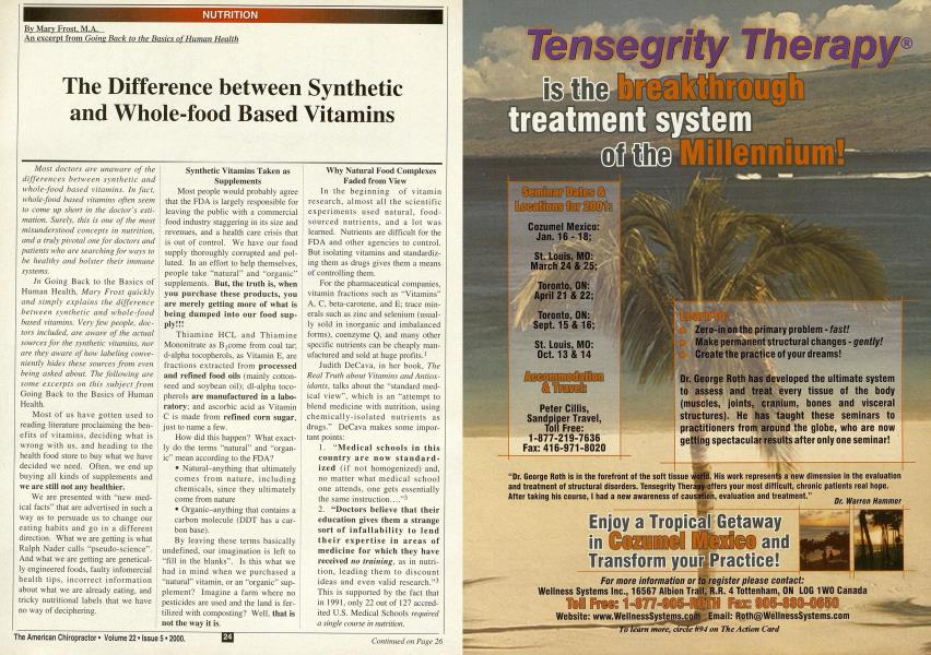 The Difference between Synthetic and Whole-food Based Vitamins