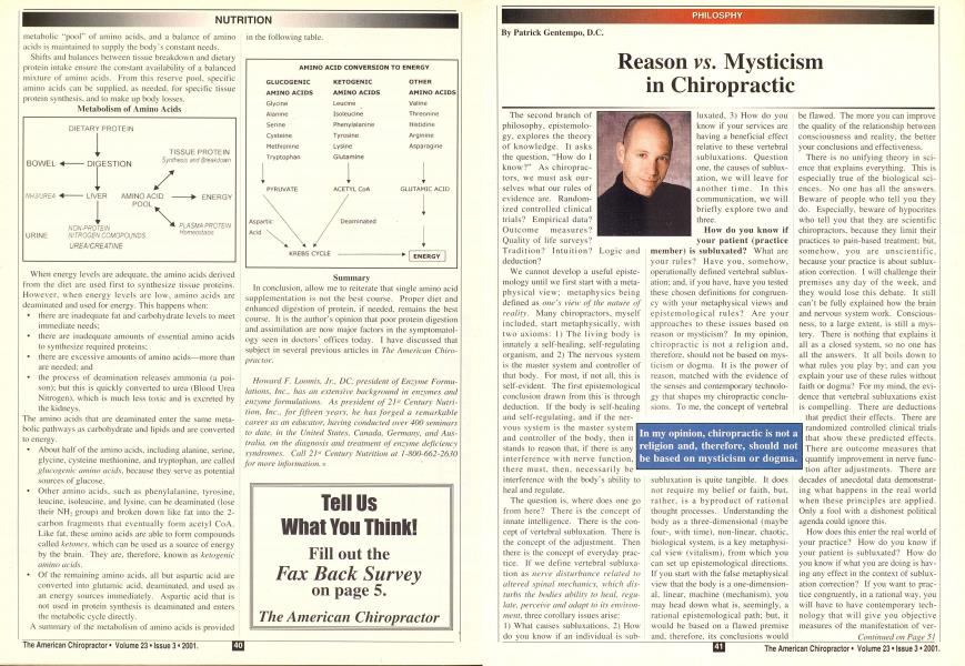 Reason vs. Mysticism in Chiropractic