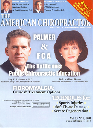 May 2001 | The American Chiropractor