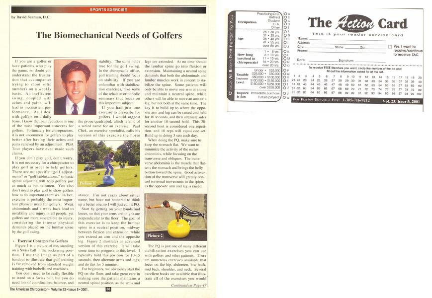 The Biomechanical Needs of Golfers