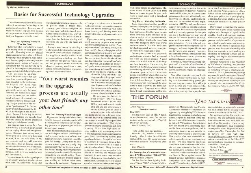 Basics for Successful Technology Upgrades