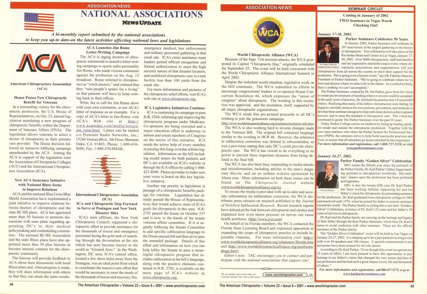 NATIONAL ASSOCIATIONS NEWS UPDATE