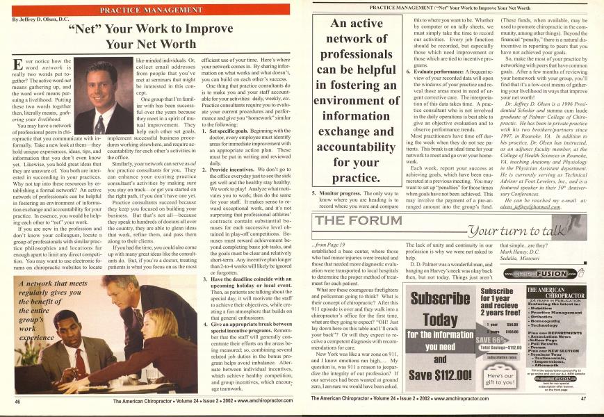 "Net" Your Work to Improve Your Net Worth