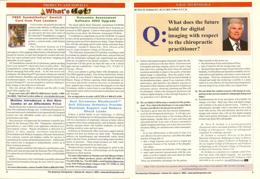 Q: What does the future hold for digital imaging with respect to the chiropractic practitioner?