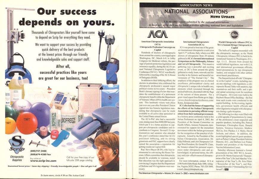 NATIONAL ASSOCIATIONS NEWS UPDATE