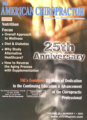January 2003 | The American Chiropractor