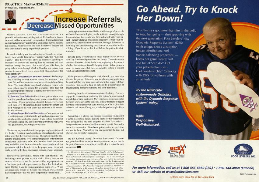 Increase Referrals, Decrease missed Opportunities