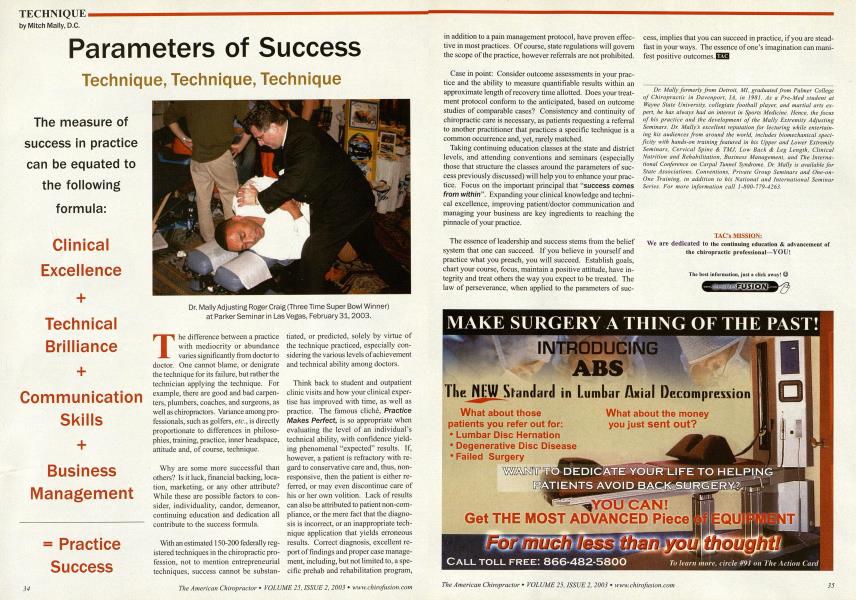 Parameters of Success Technique, Technique, Technique