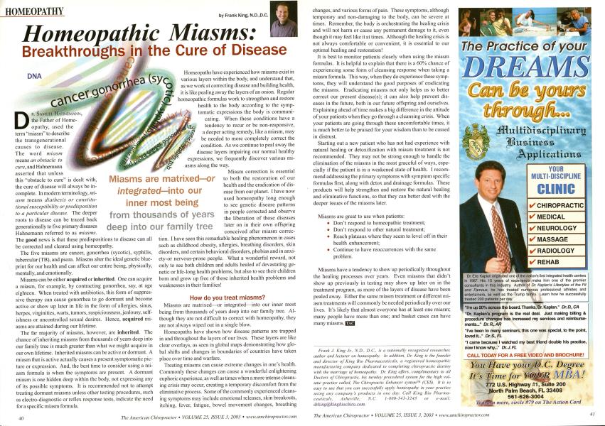 Breakthroughs in the Cure of Disease