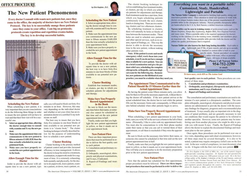The New Patient Phenomenon
