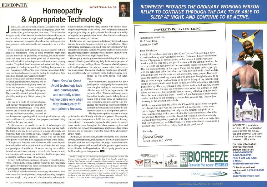 Homeopathy & Appropriate Technology