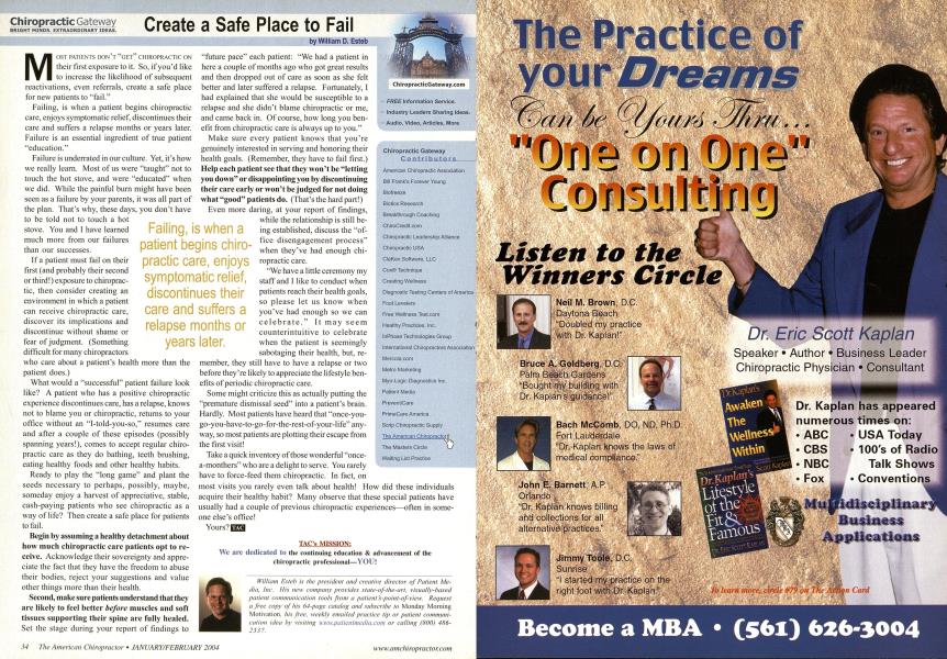 Create a Safe Place to Fail