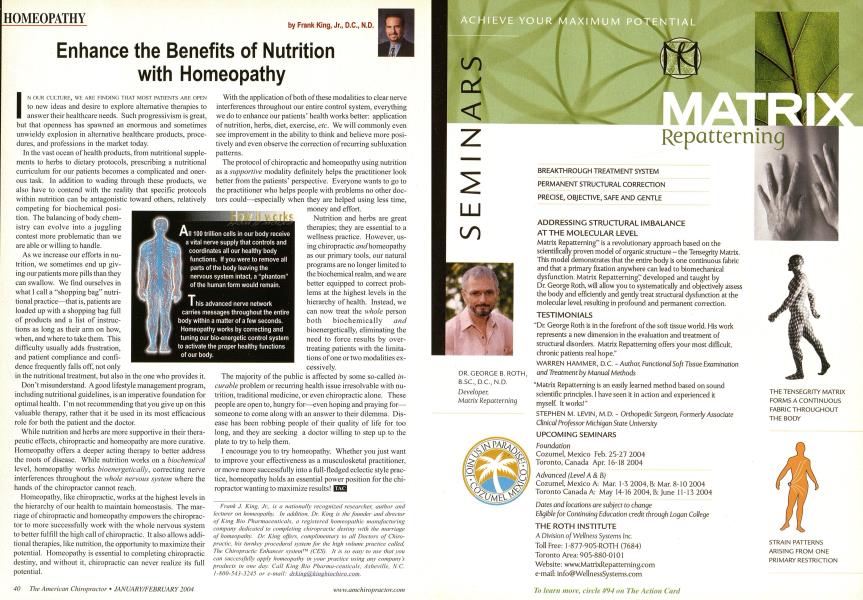 Enhance the Benefits of Nutrition with Homeopathy