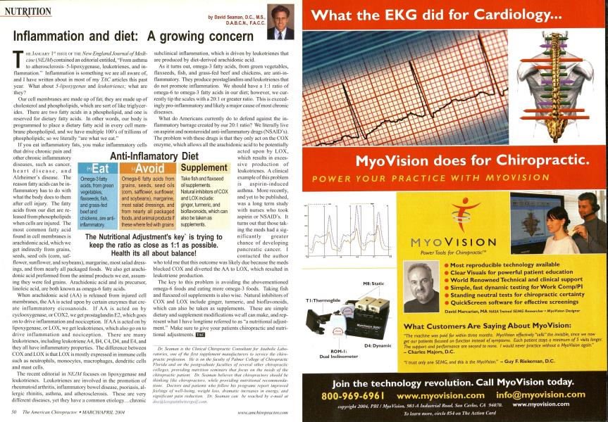 Inflammation and diet: A growing concern