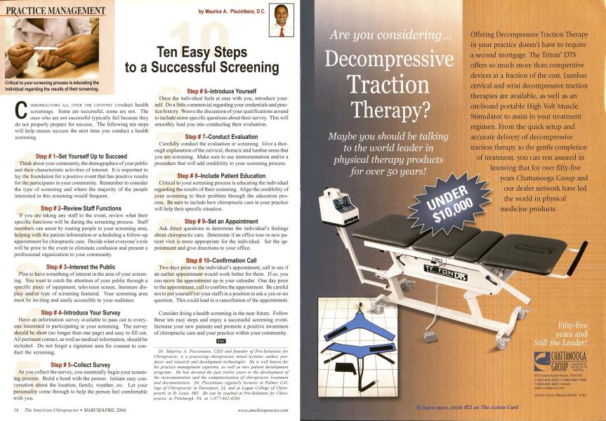 Ten Easy Steps to a Successful Screening