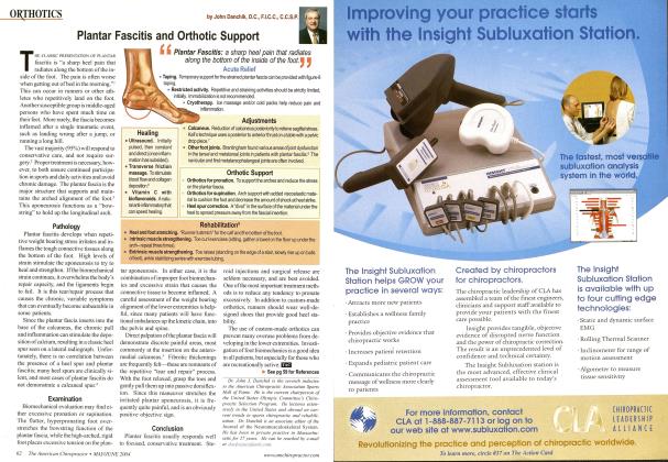Plantar Fascitis and Orthotic Support