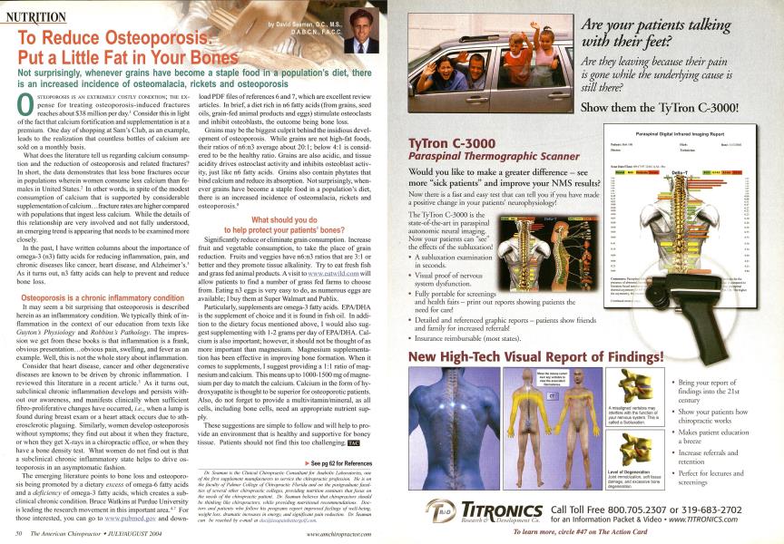 To Reduce Osteoporosis:Put a Little Fat in Your Bones