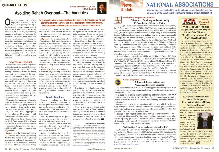 Avoiding Rehab Overload-The Variables