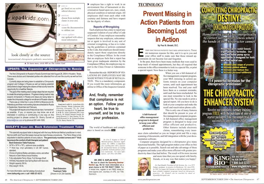 Prevent Missing in Action Patients from Becoming Lost in Action