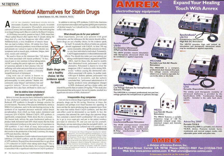 Nutritional Alternatives for Statin Drugs