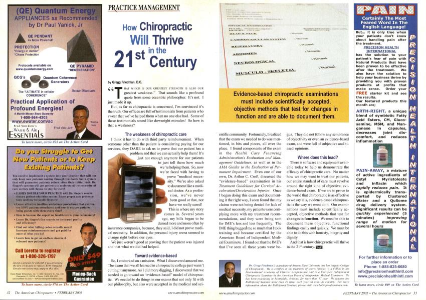 How Chiropractic Will Thrive in the 21st Century