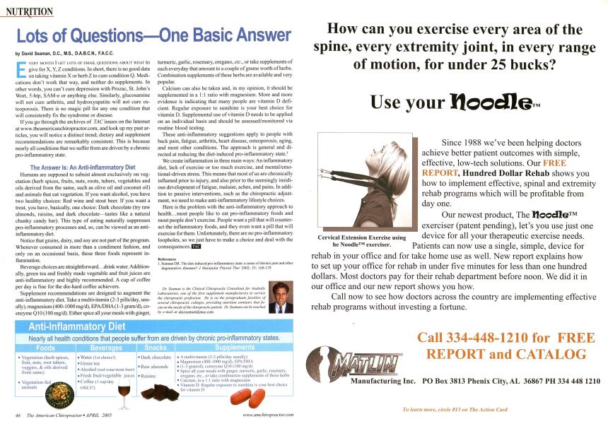 Lots of Questions--One Basic Answer