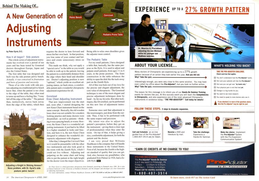 A New Generation of Adjusting Instruments