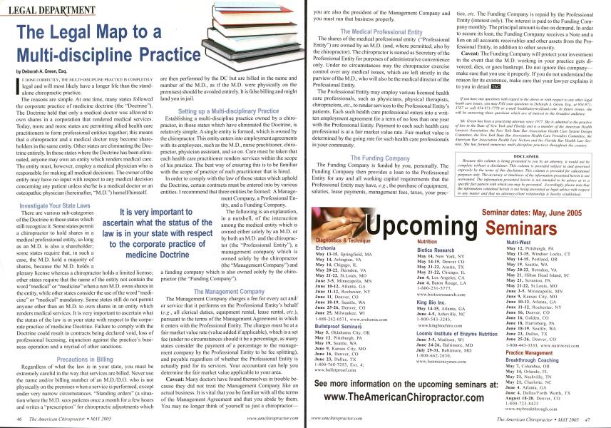 The Legal Map to a Multi-discipline Practice
