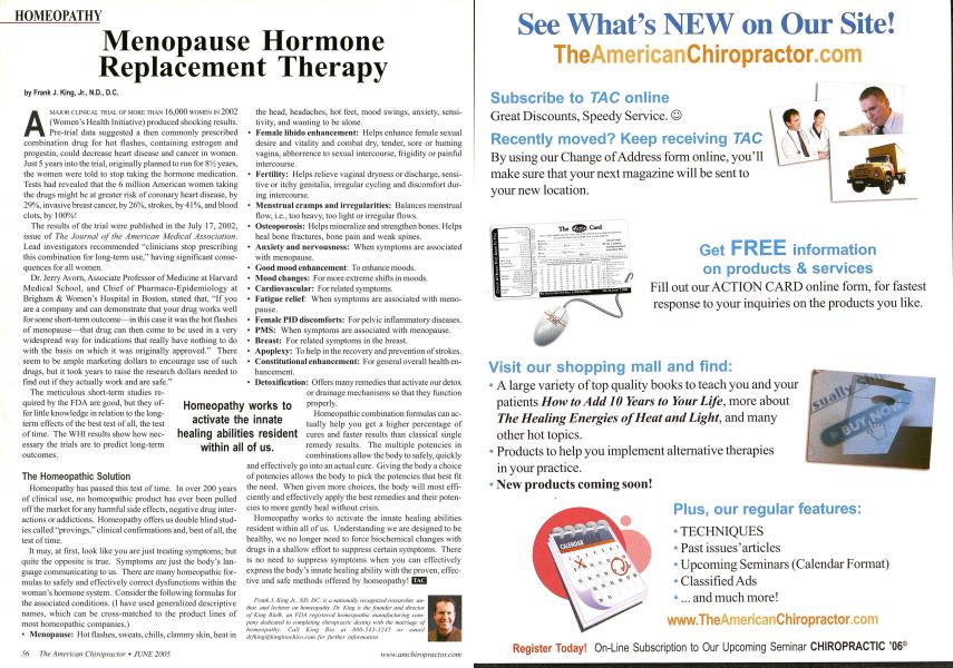 Menopause Hormone Replacement Therapy