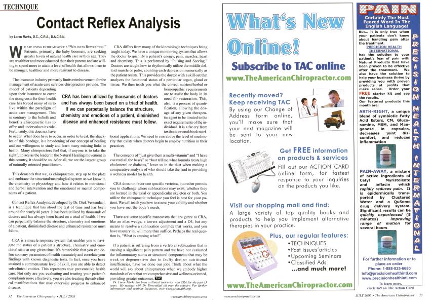 Contact Reflex Analysis