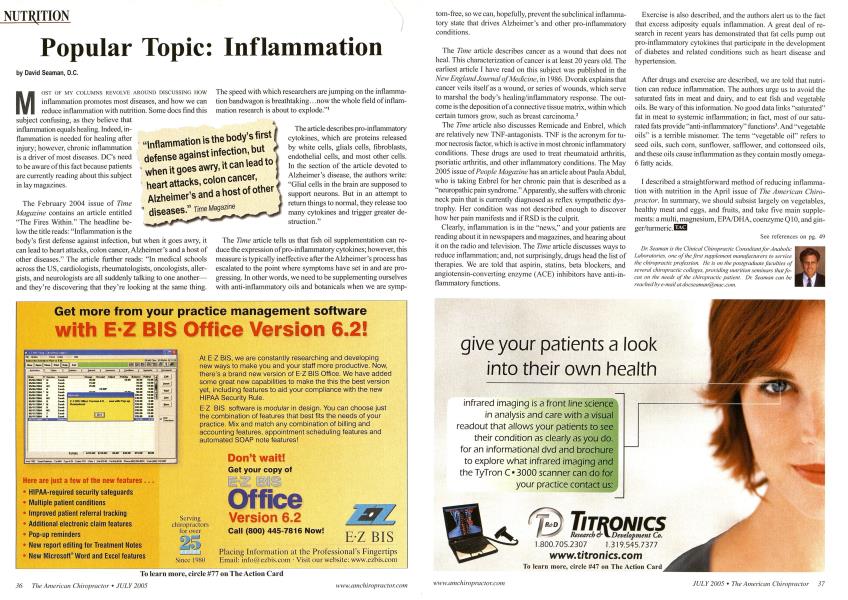 Popular Topic: Inflammation