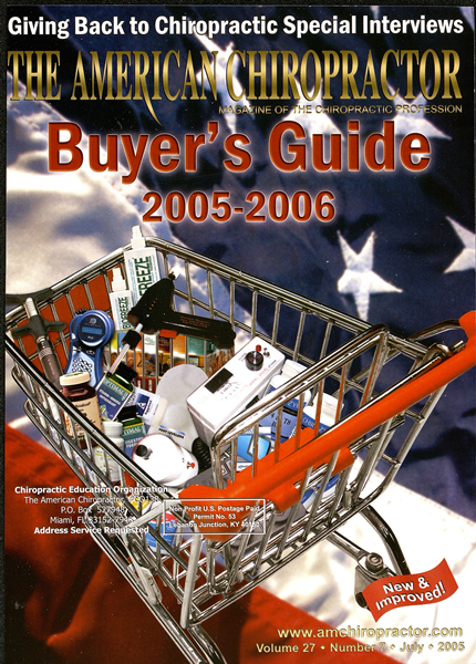 Issue: - Buyers Guide 2005 | The American Chiropractor