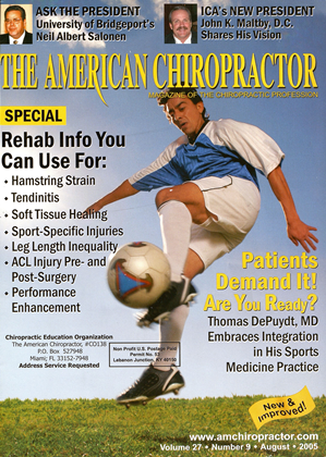 August 2005 | The American Chiropractor