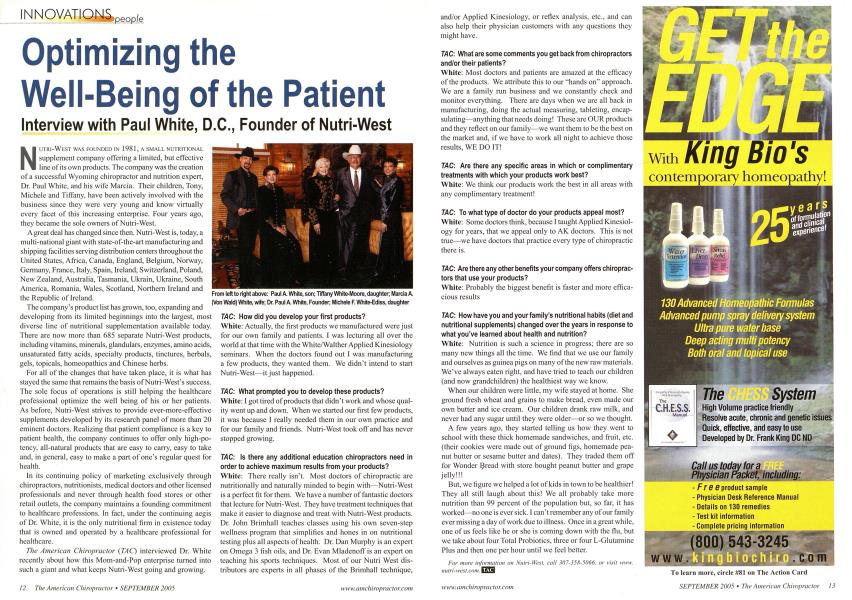 Optimizing the Well-Being of the Patient