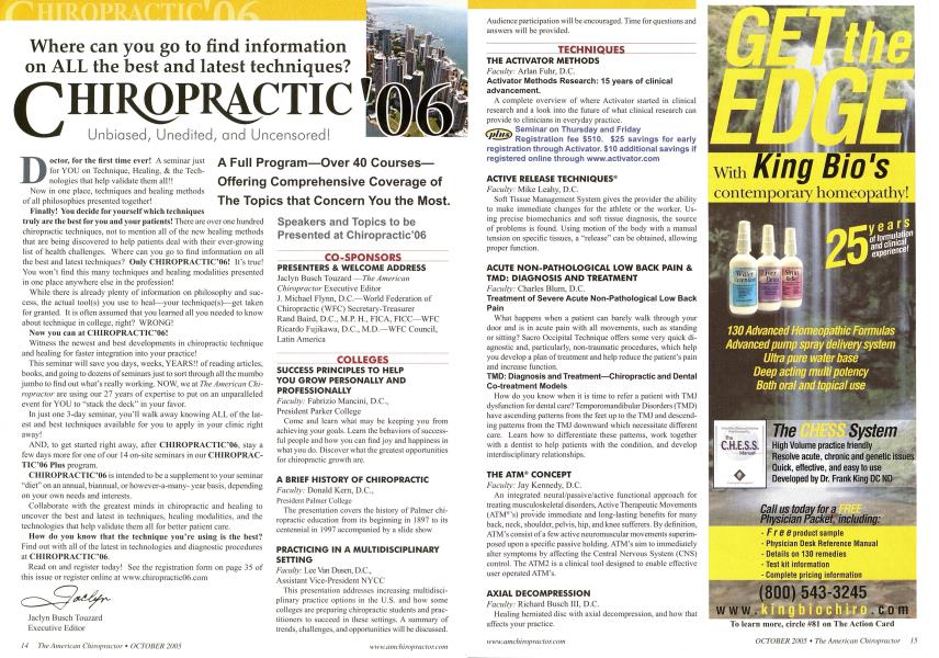 CHIROPRACTIC' 06