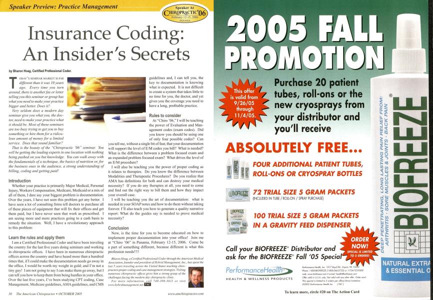 Insurance Coding: An Insider's Secrets