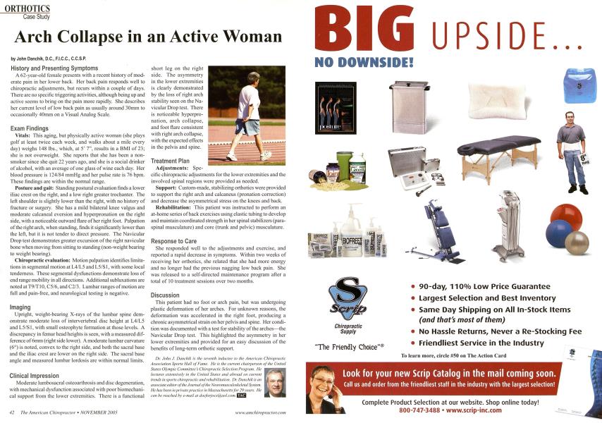 Arch Collapse in an Active Woman