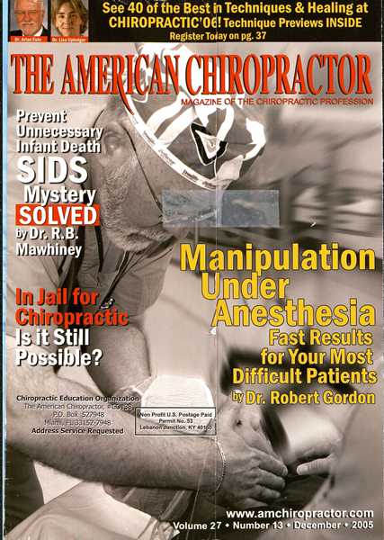 Issue: - December 2005 | The American Chiropractor