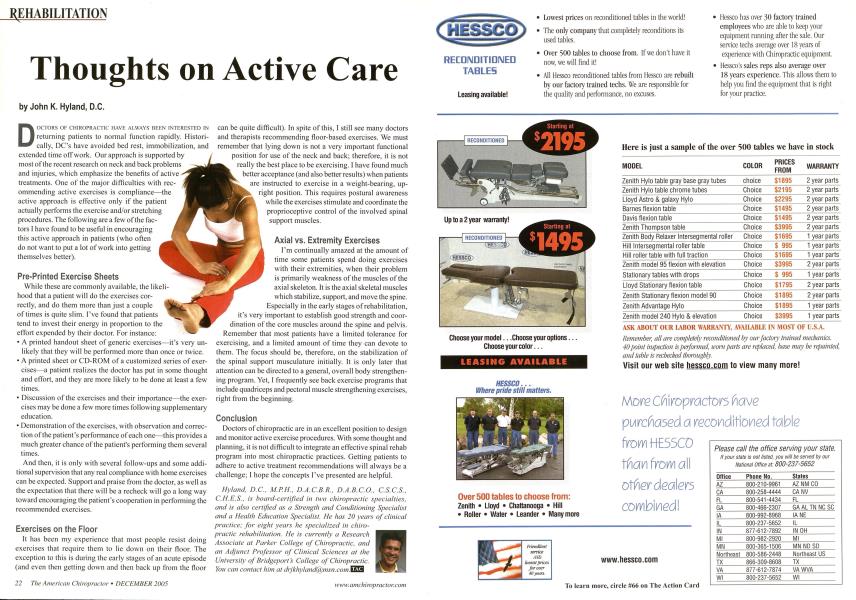 Thoughts on Active Care