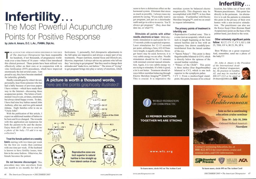 Infertility... The Most Powerful Acupuncture Points for Positive Response