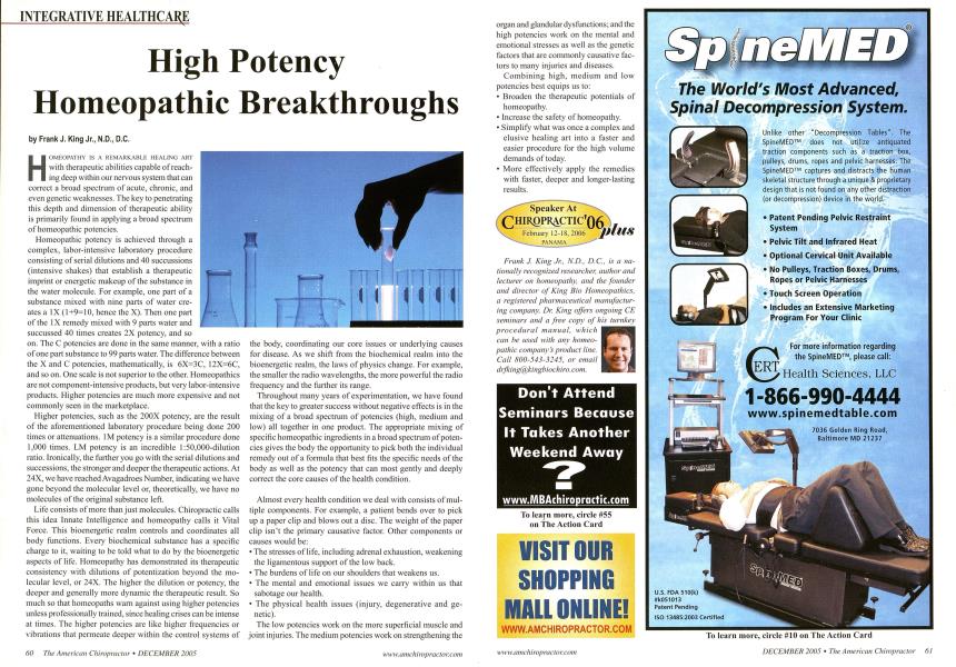 High Potency Homeopathic Breakthroughs
