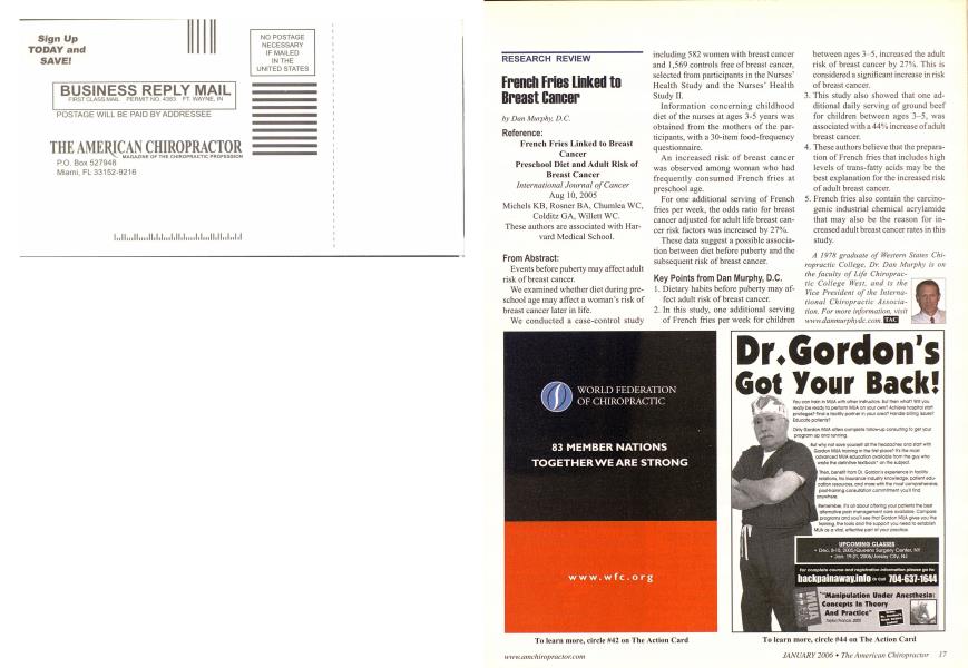 French Fries Linked to Breast Cancer