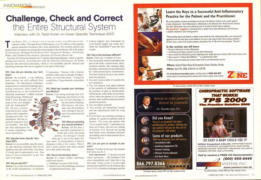 Challenge, Check and Correct the Entire Structural System