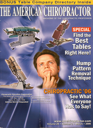 March 2006 | The American Chiropractor