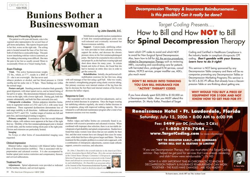Bunions Bother a Businesswoman