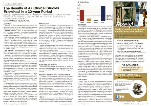 The Results of 47 Clinical Studies Examined in a 30-year Period