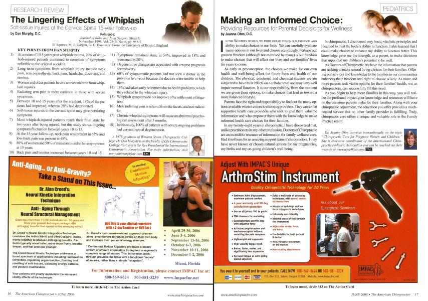Making an Informed Choice: Providing Resources for Parental Decisions for Wellness
